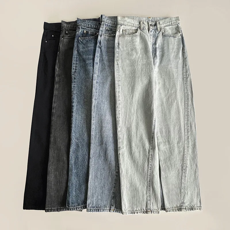 Withered Small Niche High Waisted Straight Leg Cotton Twisted Seam Pants, Fashionable Leg Revealing Straight Pants
Withered Small Niche High Waisted Straight Leg Cotton Twisted Seam Pants, Fashionable Leg Revealing Straight Pants