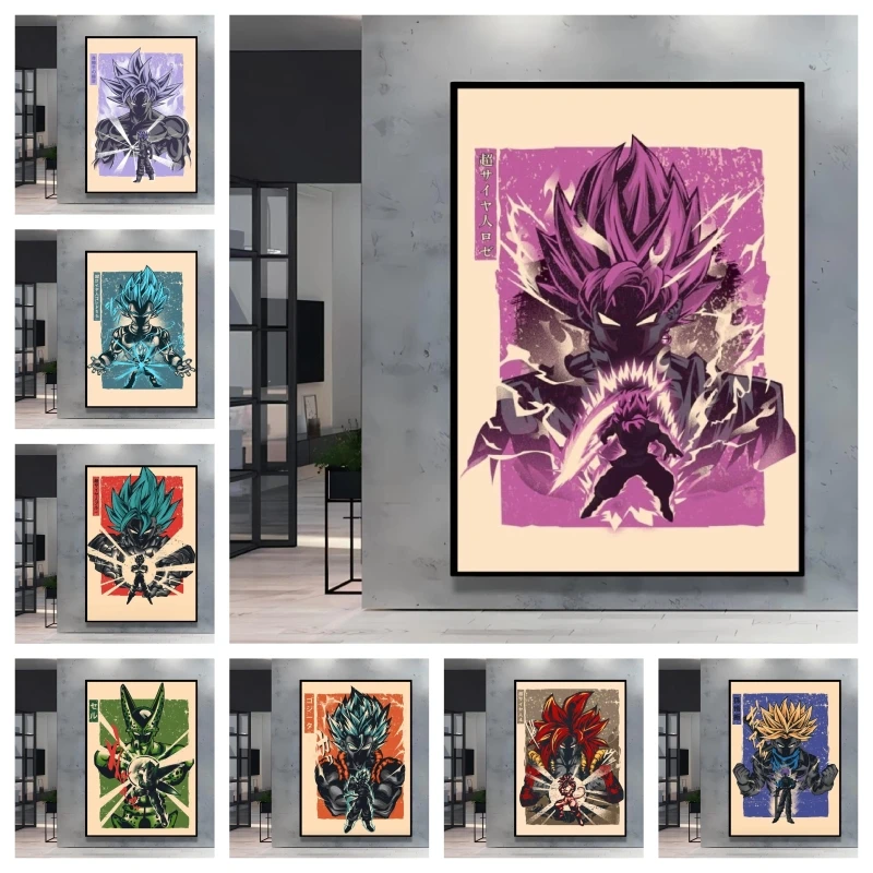 Dragon Ball Series Anime Decorative Painting Selected Character Goku Vegeta Images It Adds A Touch of Anime Brightness To Home 
Dragon Ball Series Anime Decorative Painting Selected Character Goku Vegeta Images It Adds A Touch of Anime Brightness To Home