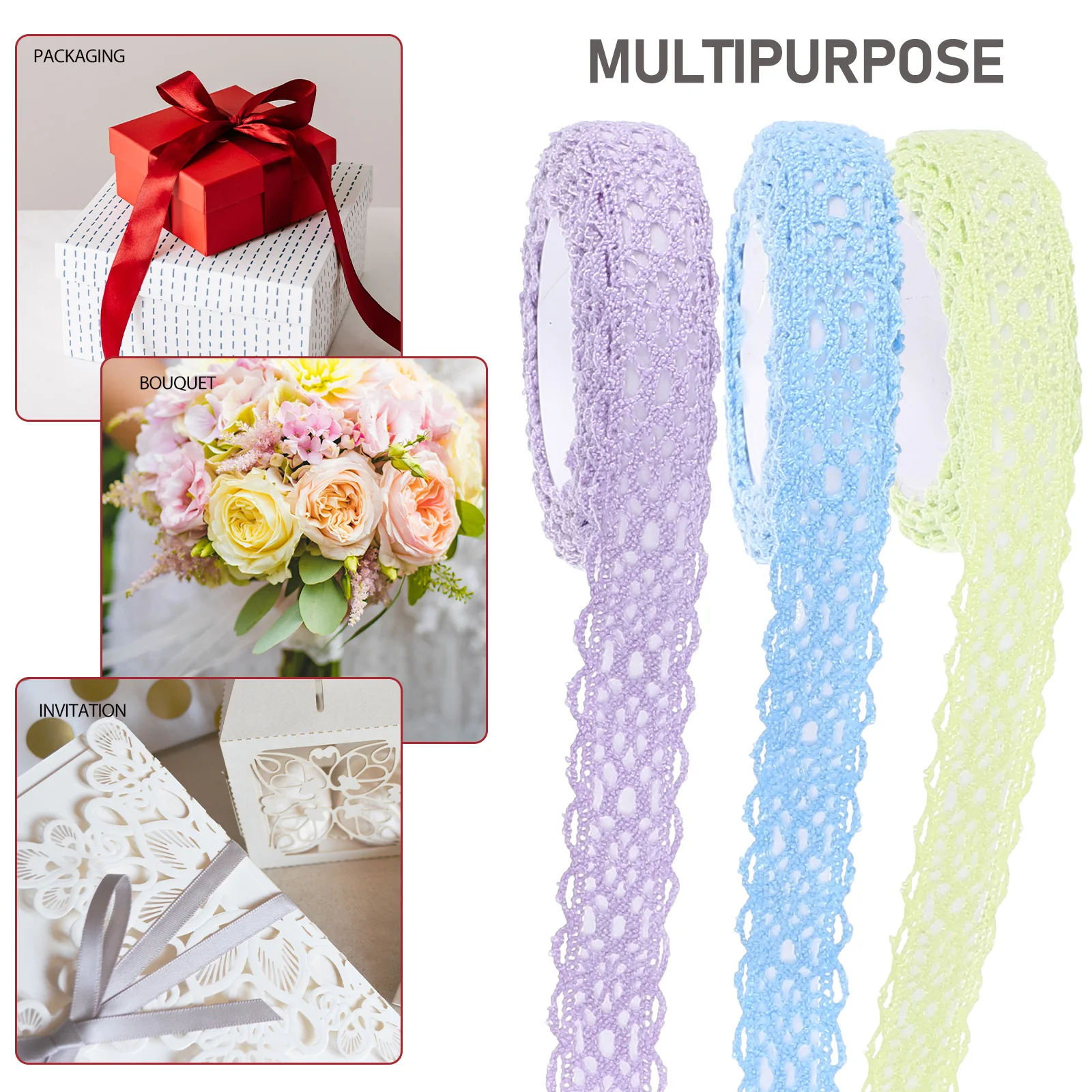 3 Rolls Self Adhesive Tape Lace Tapes Decoration Craft Gift Scrapbooking Elegant
3 Rolls Self Adhesive Tape Lace Tapes Decoration Craft Gift Scrapbooking Elegant