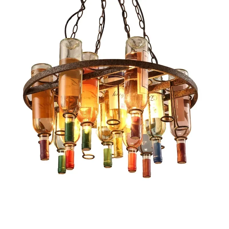 Led Pendant Lights American Creative Vintage Retro Wine Bottle Iron Hanglamp Cafe Baseus Fixture Bedroom Kitchen Decor Lighting
Led Pendant Lights American Creative Vintage Retro Wine Bottle Iron Hanglamp Cafe Baseus Fixture Bedroom Kitchen Decor Lighting