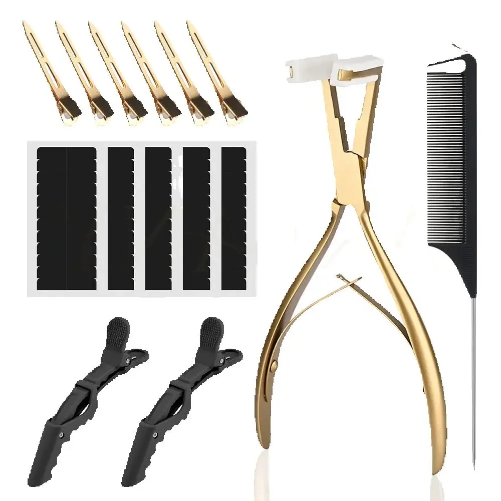 ARLANY Tape In Extension Pliers Kit Hair Sealing Pliers 60Tabs Double Sided Tape for Tape Ins Matte Alligator Clips Tail Comb
ARLANY Tape In Extension Pliers Kit Hair Sealing Pliers 60Tabs Double Sided Tape for Tape Ins Matte Alligator Clips Tail Comb