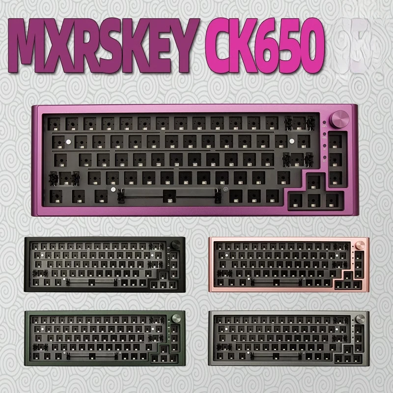 CK650 Mechanical Keyboard Kit Custom Thi-mock 2.4g Bluetooth Wireless Wired Aluminum 67 Keys One Knob Rgb Keyboard Kit for Gamer
CK650 Mechanical Keyboard Kit Custom Thi-mock 2.4g Bluetooth Wireless Wired Aluminum 67 Keys One Knob Rgb Keyboard Kit for Gamer