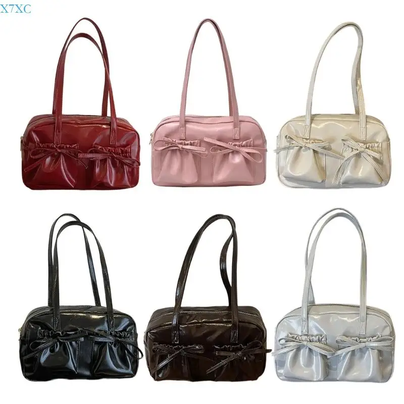 X7XC Japanese Women's Underarm Bag With Bows Decoration PU Shoulder Bag Casual Satchel Handbag for Women and Girls
X7XC Japanese Women's Underarm Bag With Bows Decoration PU Shoulder Bag Casual Satchel Handbag for Women and Girls
