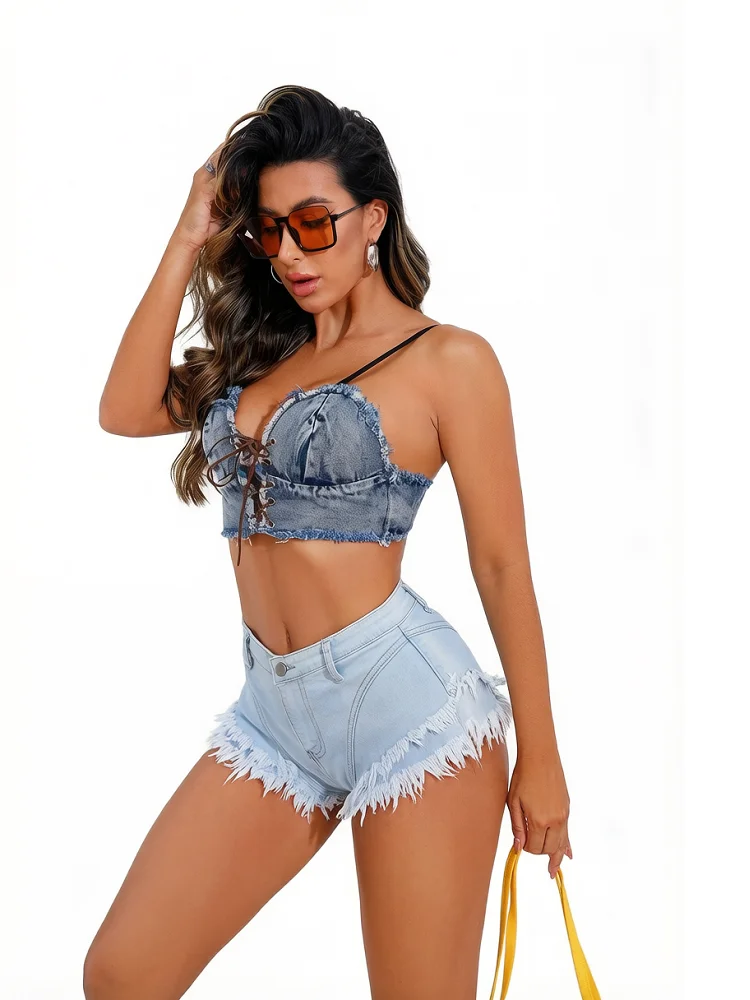 Hot Sexy Tassel High Waist Denim Shorts High Cut European Style Denim Booty Jeans Shorts Vintage Cute Mini Summer Fashion Short
Hot Sexy Tassel High Waist Denim Shorts High Cut European Style Denim Booty Jeans Shorts Vintage Cute Mini Summer Fashion Short