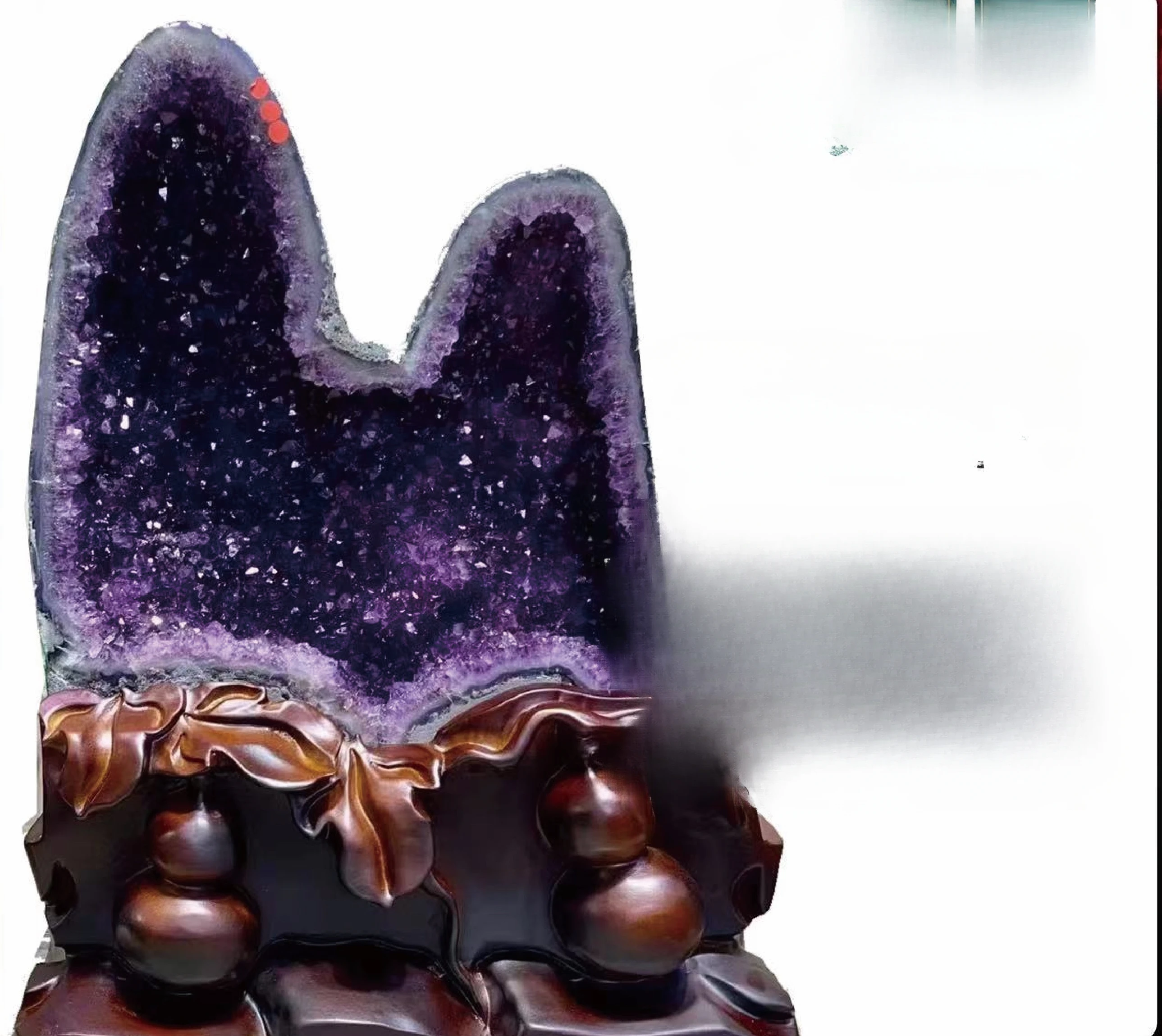 Natural Amethyst Hole Cornucopia Money Bag Decoration Dinosaur Egg Home Hallway
Natural Amethyst Hole Cornucopia Money Bag Decoration Dinosaur Egg Home Hallway