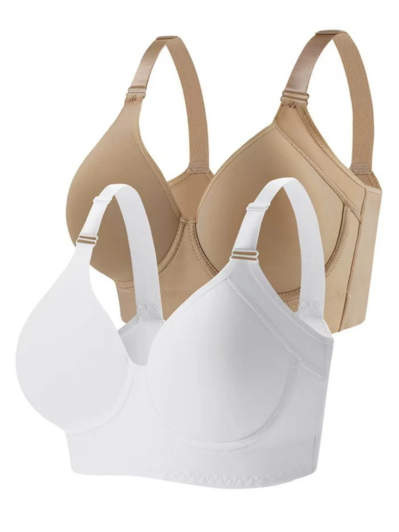 2PCS European size underwire with steel ring, gathered anti sagging bra, sporty and beautiful back, deep V-back and sexy bra
2PCS European size underwire with steel ring, gathered anti sagging bra, sporty and beautiful back, deep V-back and sexy bra