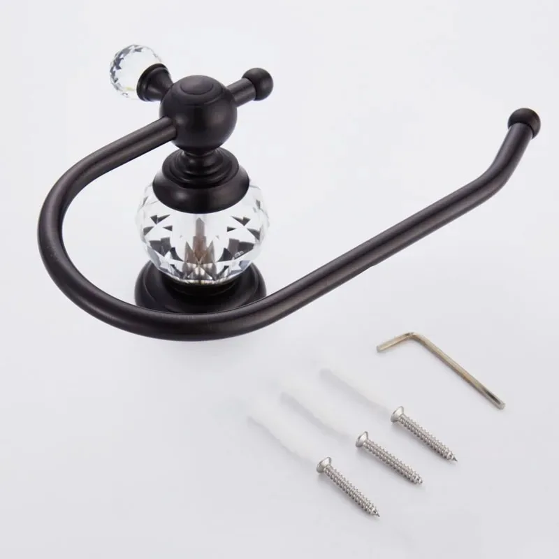Chrome Crystal Toilet Paper Holder Solid Brass Roll Holder Polish Shlef Paper Towel Wall Mounted Black Gold Bathroom Accessories
Chrome Crystal Toilet Paper Holder Solid Brass Roll Holder Polish Shlef Paper Towel Wall Mounted Black Gold Bathroom Accessories