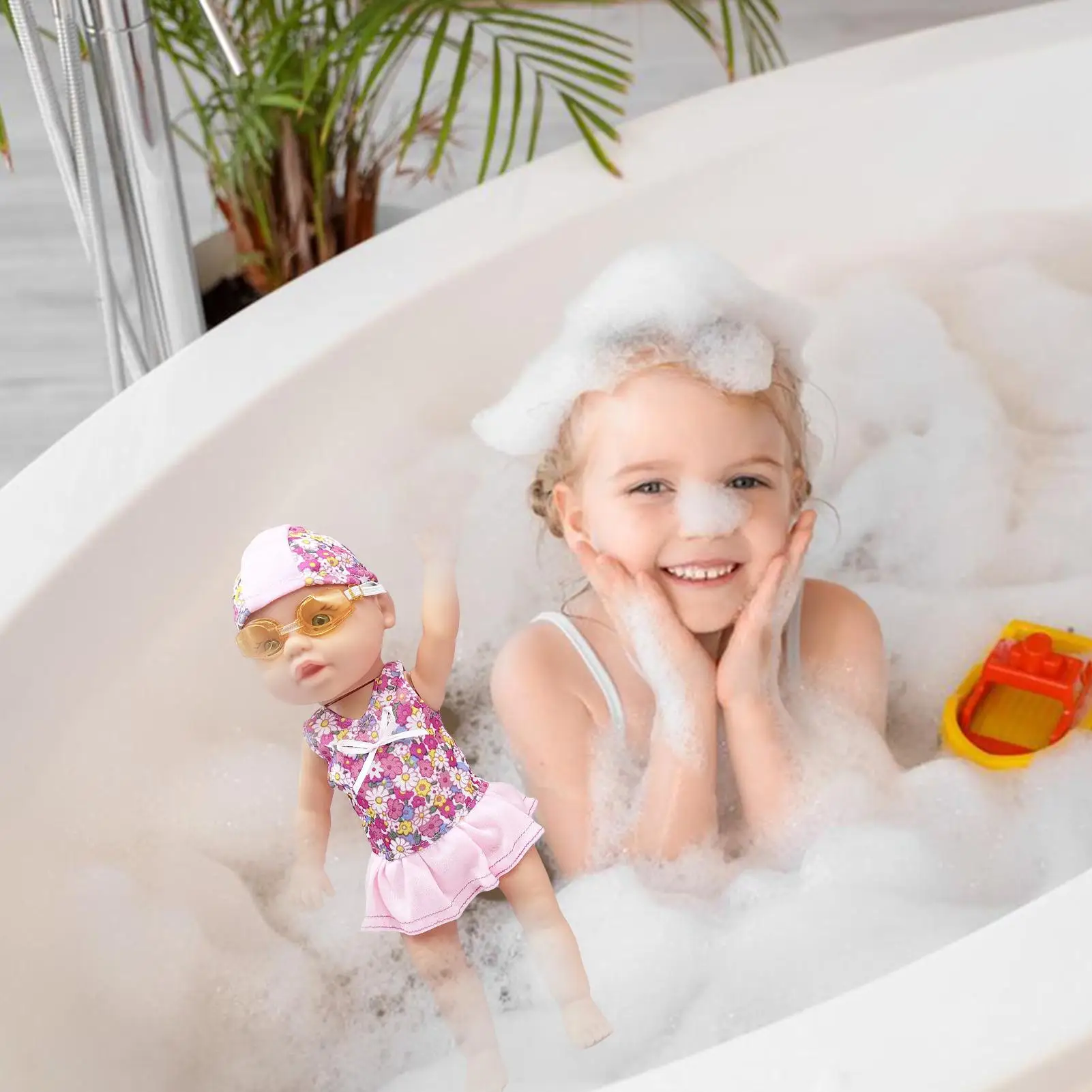 Swim Baby Doll Bath Baby Doll Battery-Powered Bathtub Toy Floating Swimming Figure For Water Pool Beach Bathroom Nursery Travel
Swim Baby Doll Bath Baby Doll Battery-Powered Bathtub Toy Floating Swimming Figure For Water Pool Beach Bathroom Nursery Travel