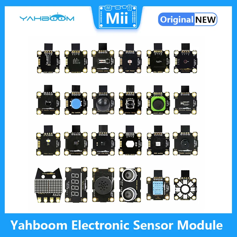 Yahboom Electronic Sensor Module for DIY Project Infrared Ultrasonic Temperature Humidity LED Dot Matrix RGB Light Module
Yahboom Electronic Sensor Module for DIY Project Infrared Ultrasonic Temperature Humidity LED Dot Matrix RGB Light Module