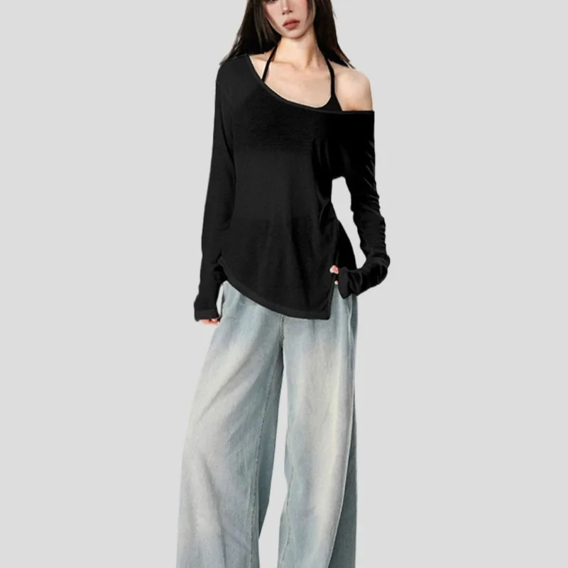 Plus Size Women's Sheer Off Shoulder Long Sleeve Sun Protection T-Shirt
Plus Size Women's Sheer Off Shoulder Long Sleeve Sun Protection T-Shirt