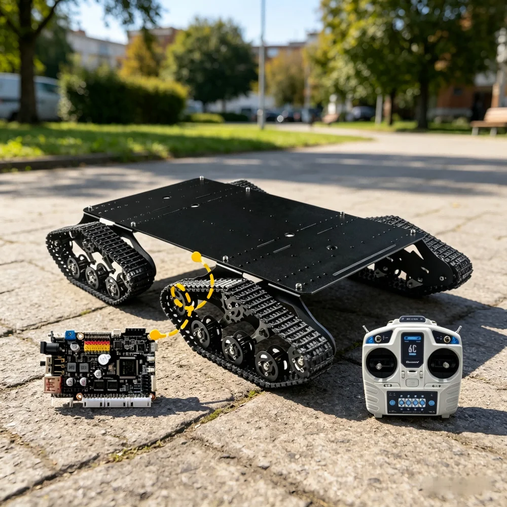 Tracked Chassis,Off-road Obstacle Avoidance,Trajectory Tracking Expansion,ROS Robot Open-source Control Unmanned Vehicle
Tracked Chassis,Off-road Obstacle Avoidance,Trajectory Tracking Expansion,ROS Robot Open-source Control Unmanned Vehicle