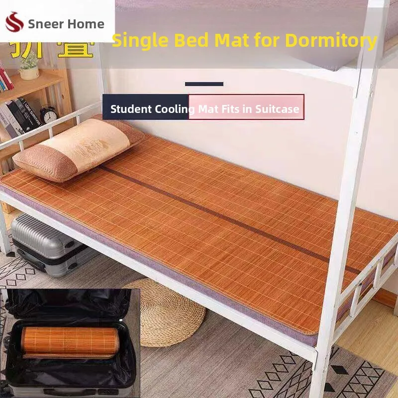 Double-Sided Foldable Bamboo Cooling Mat for Students Dormitory Single Bed Modern Chinese Style Bedding 90x190cm Size
Double-Sided Foldable Bamboo Cooling Mat for Students Dormitory Single Bed Modern Chinese Style Bedding 90x190cm Size