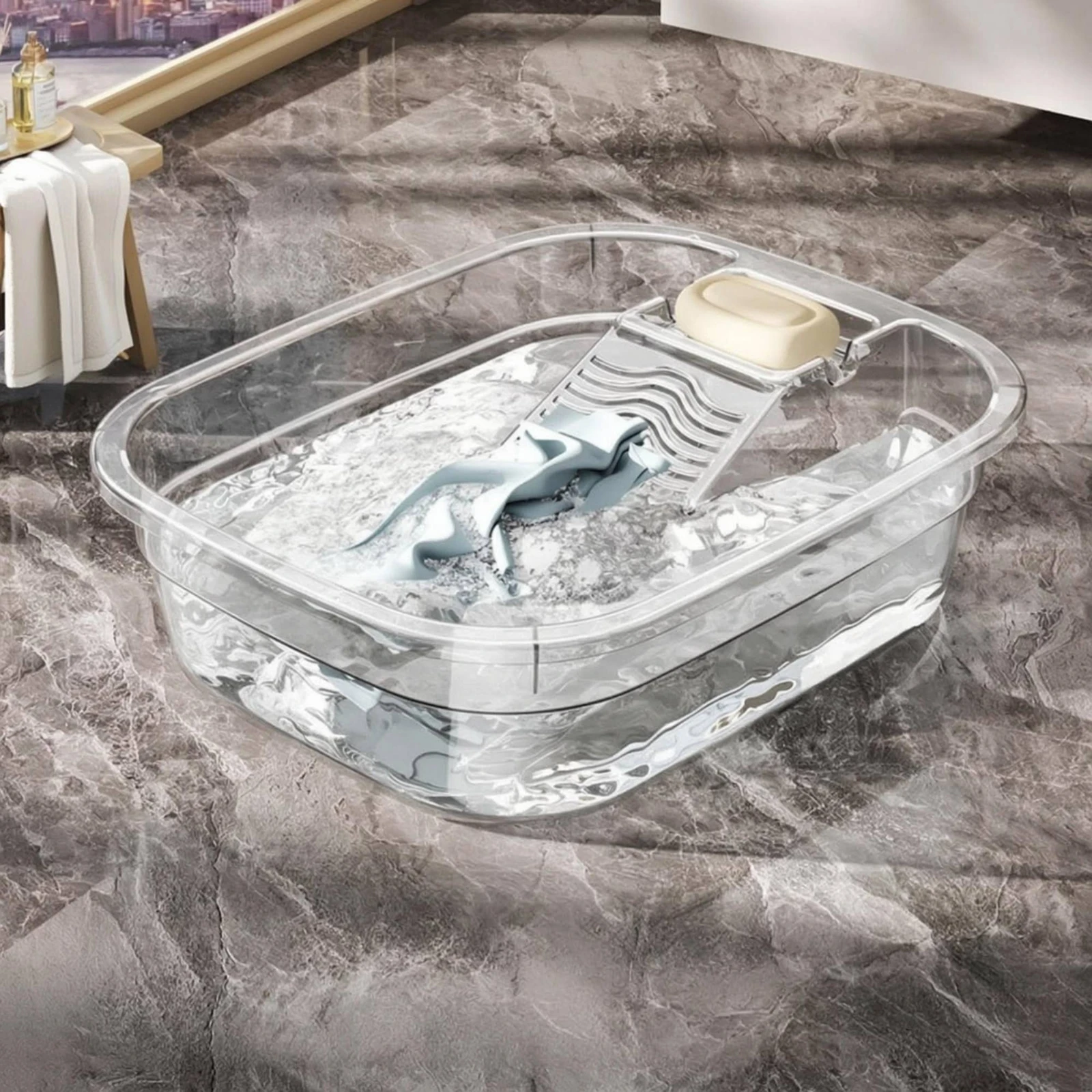 Hand Washing Basin with Washboard Thickened Washboard Basin Hand Washing Tub PP Plastic Home Utility Rounded Corners
Hand Washing Basin with Washboard Thickened Washboard Basin Hand Washing Tub PP Plastic Home Utility Rounded Corners
