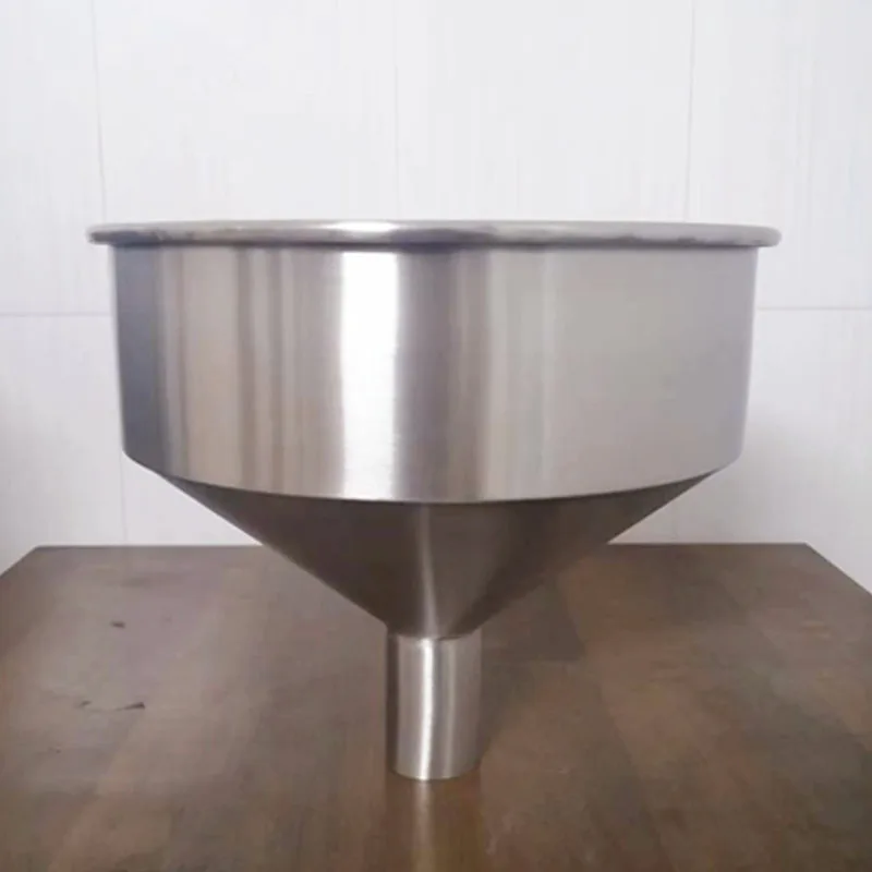 Direct sales thickened 304 stainless steel funnel 40cm large diameter filling hopper, injection molding machine hopper
Direct sales thickened 304 stainless steel funnel 40cm large diameter filling hopper, injection molding machine hopper