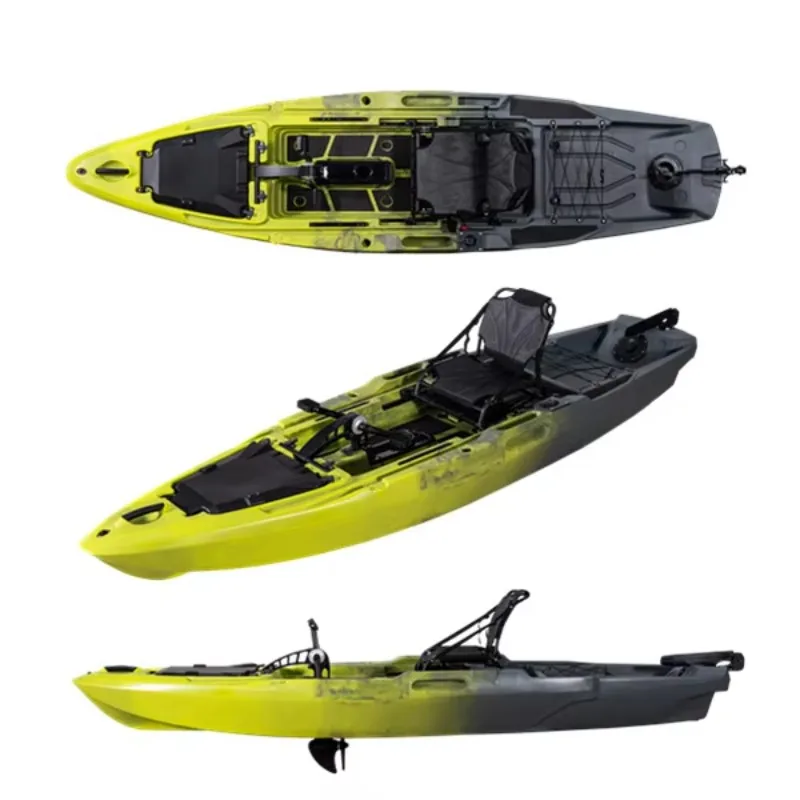 3.71m Pedal Kayak for Fishing and Surfing Durable Boat Design HDPE Material Hull
3.71m Pedal Kayak for Fishing and Surfing Durable Boat Design HDPE Material Hull