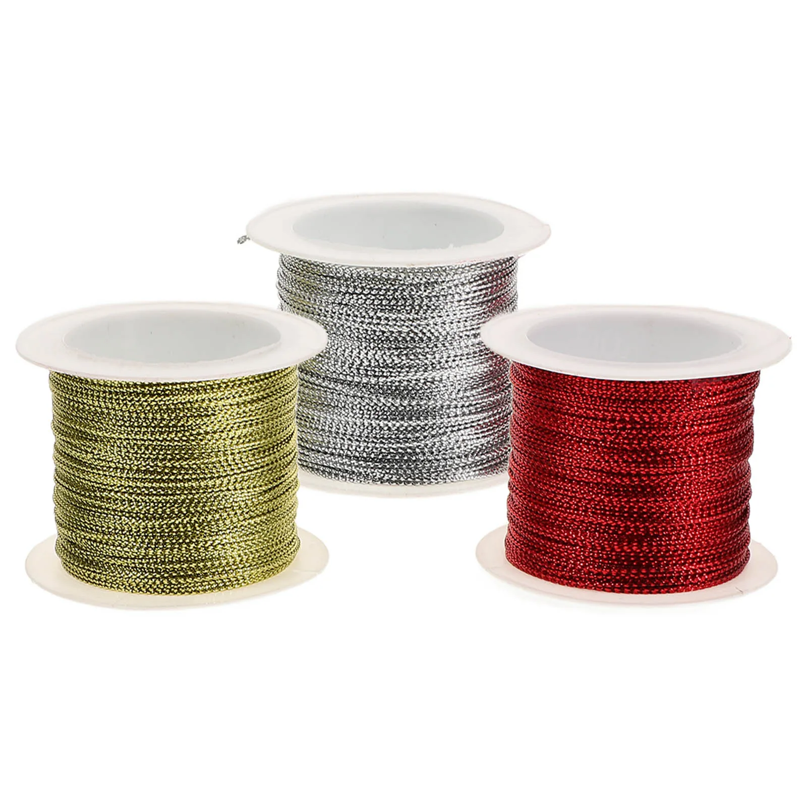 Metallic Twine 3 Rolls 20m Each Gold Silver Red Premium Quality Christmas Ornaments Gift Wrap Craft Decor Label String Tie
Metallic Twine 3 Rolls 20m Each Gold Silver Red Premium Quality Christmas Ornaments Gift Wrap Craft Decor Label String Tie