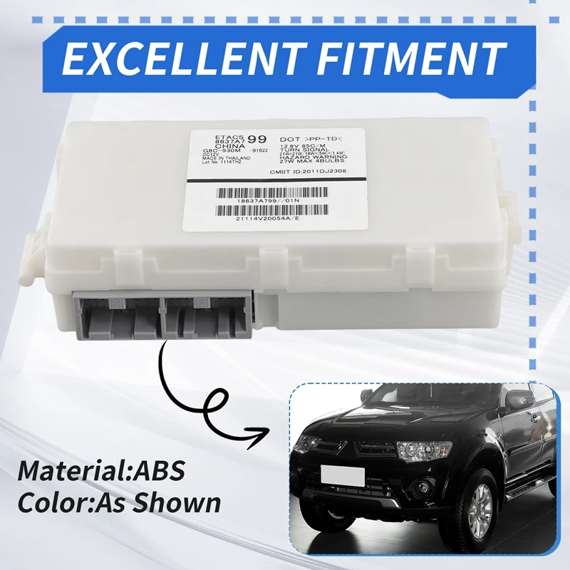 8637A799 Компьютерный модуль автомобильных фар, блок управления для Mitsubishi Pajero Sport 2013-2017, автомобильные аксессуары
8637A799 Компьютерный модуль автомобильных фар, блок управления для Mitsubishi Pajero Sport 2013-2017, автомобильные аксессуары