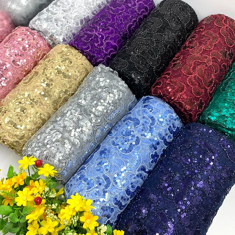1 Yard Luxury French Lace Tulle Fabric Embroidery Nigerian Bead Sequin Fabric For Wedding Party Bridal Dress DIY Sew Material
1 Yard Luxury French Lace Tulle Fabric Embroidery Nigerian Bead Sequin Fabric For Wedding Party Bridal Dress DIY Sew Material