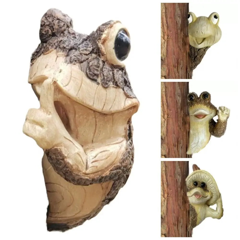 Resin Frogs Tree Peeker Sculpture Cute Creative Tree Hugger Peekers Funny Unique Simulated Animal Garden Statues Backyard Yard
Resin Frogs Tree Peeker Sculpture Cute Creative Tree Hugger Peekers Funny Unique Simulated Animal Garden Statues Backyard Yard