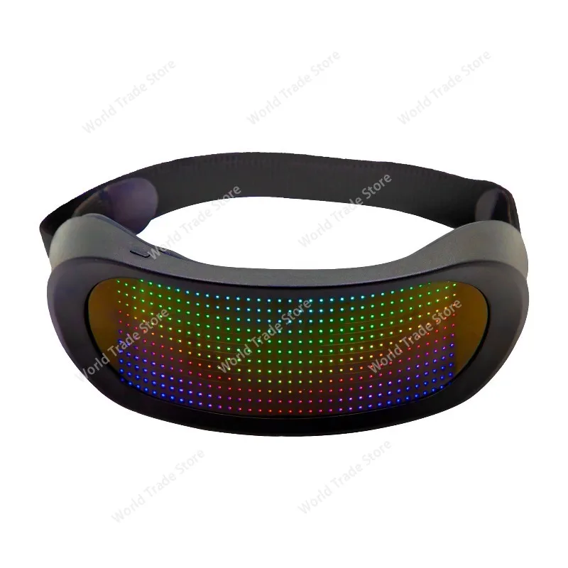 Full-color LED light-up glasses, Bluetooth full-color dynamic blinds APP glasses, party cheering props
Full-color LED light-up glasses, Bluetooth full-color dynamic blinds APP glasses, party cheering props