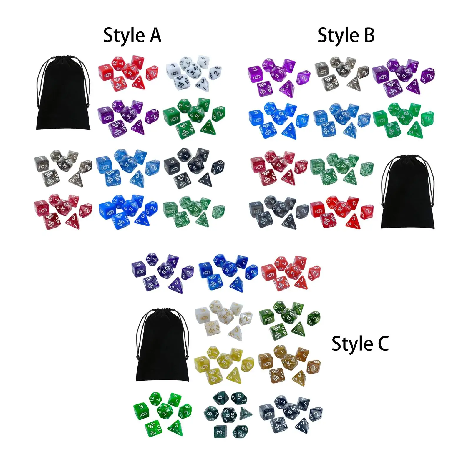 70 шт. акриловые многогранные игральные кости, игрушки для развлекательных, настольные игры с местом для хранения
70 шт. акриловые многогранные игральные кости, игрушки для развлекательных, настольные игры с местом для хранения