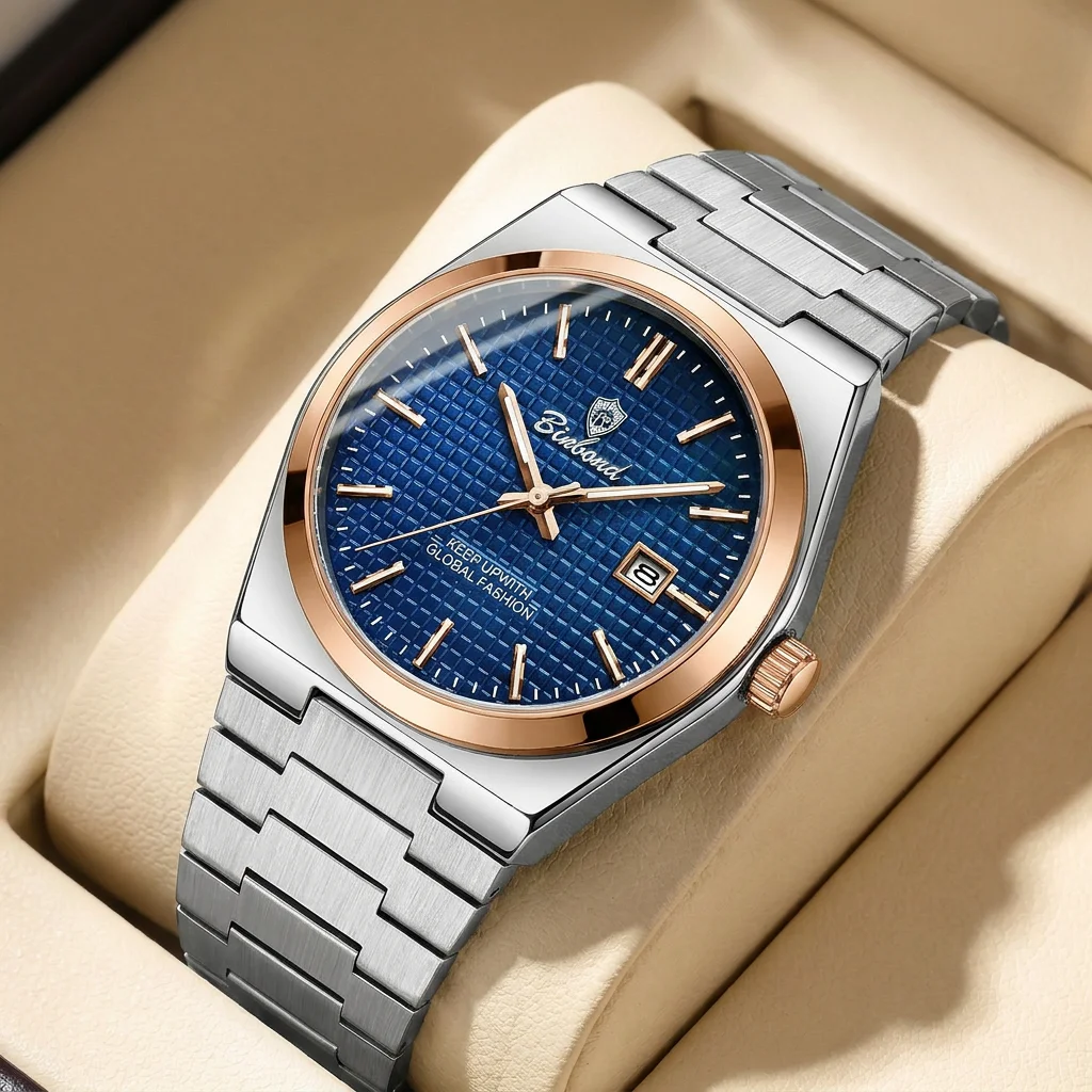1pc Men's Popular Fashion Wristwatch Blue Dial Two Tone Stainless Steel Band Date Display Casual Business Stylish Trendy
1pc Men's Popular Fashion Wristwatch Blue Dial Two Tone Stainless Steel Band Date Display Casual Business Stylish Trendy