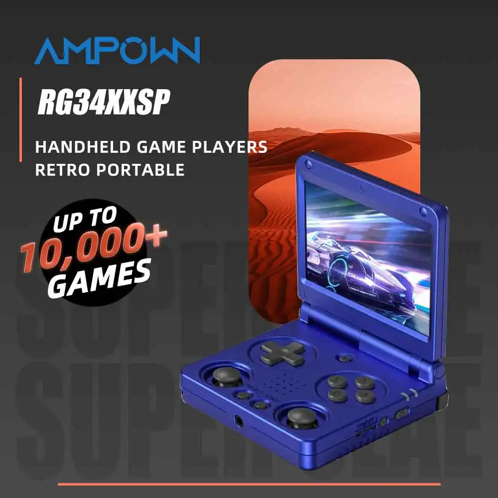 Anbernic RG34XXSP Magnetic Flip Retro Gaming Console 3.4" IPS Screen Linux 64-bit 3300mAh WIFI Collapsible Video Gaming Player
Anbernic RG34XXSP Magnetic Flip Retro Gaming Console 3.4" IPS Screen Linux 64-bit 3300mAh WIFI Collapsible Video Gaming Player