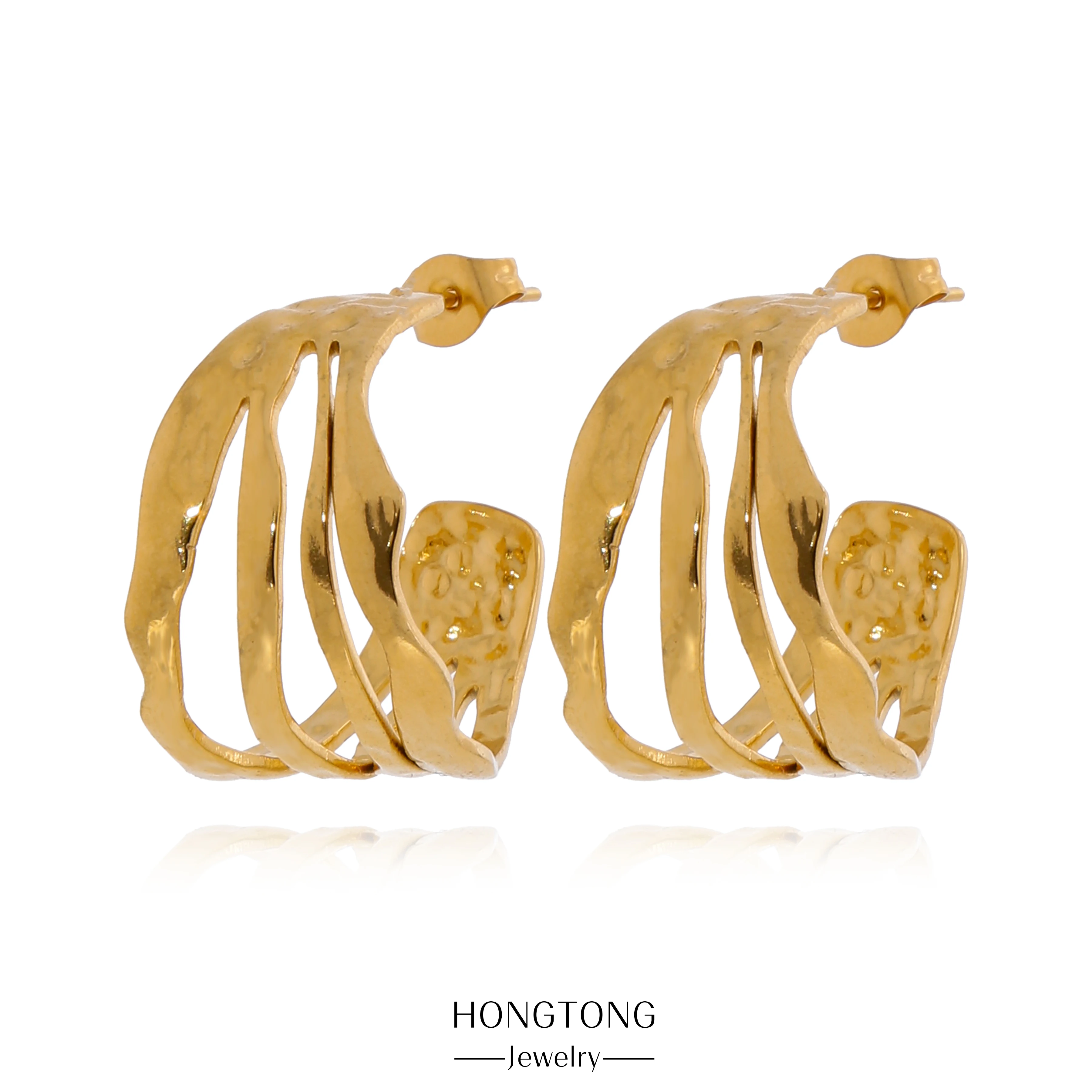 HONGTONG 316L Stainless Steel Earrings Fashion Luxury Claw Shape 18K Gold-plated Earrings Exaggerated Jewelry Friends Gift
HONGTONG 316L Stainless Steel Earrings Fashion Luxury Claw Shape 18K Gold-plated Earrings Exaggerated Jewelry Friends Gift