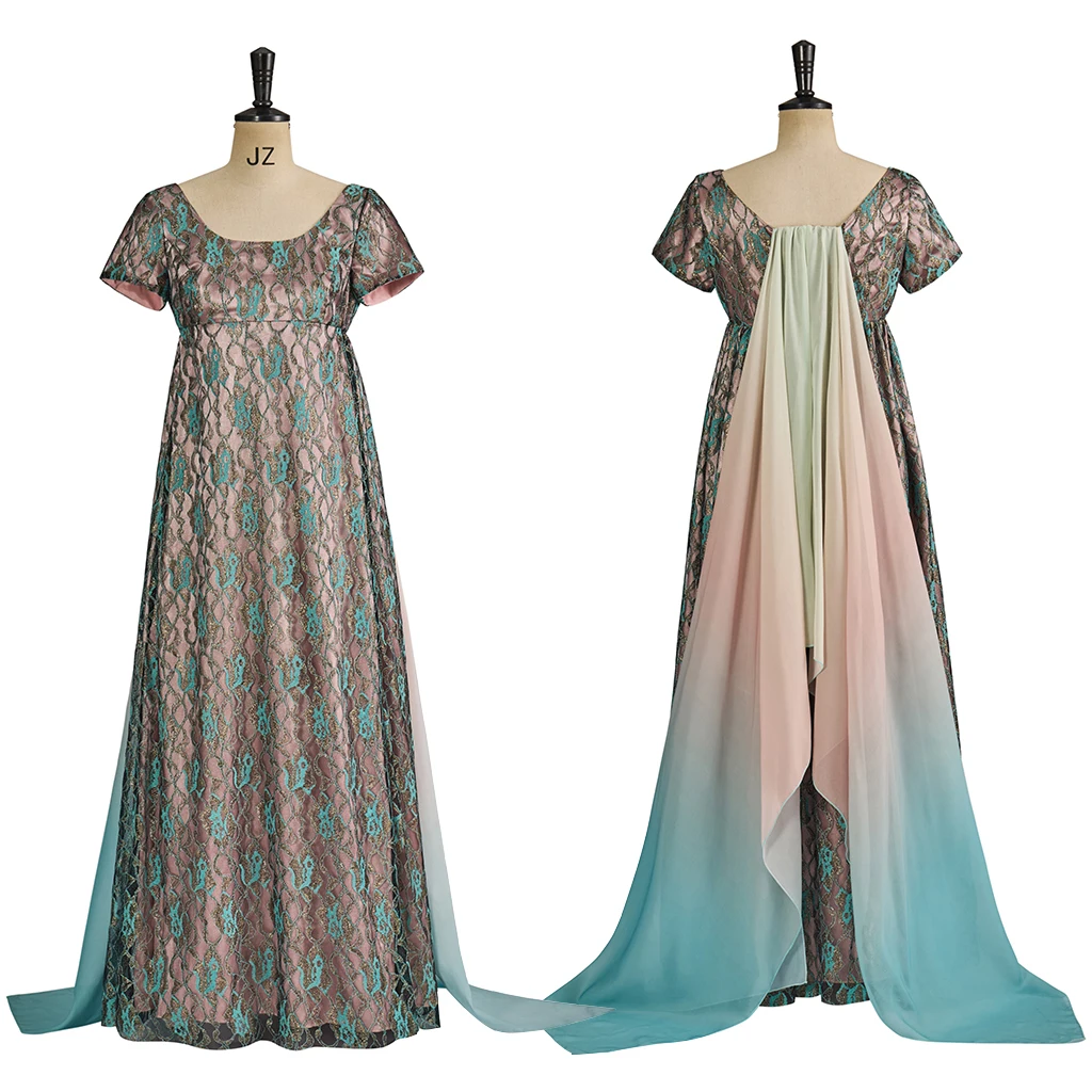 Kate Cosplay Costume TV Season3 Floral Dress Regency Dress Ball Gown Historical Costume Women High Waistline Tea Party Dress
Kate Cosplay Costume TV Season3 Floral Dress Regency Dress Ball Gown Historical Costume Women High Waistline Tea Party Dress