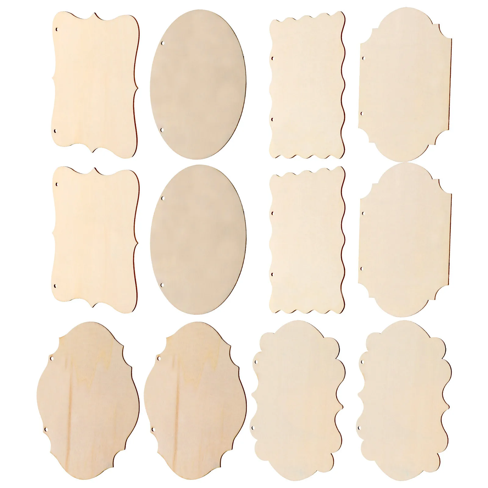 12Pcs Unfinished Wood Plaques Blank Signs DIY Craft Boards Hanging Ornaments for Home Craft Supplies Unfinished Wood Crafts
12Pcs Unfinished Wood Plaques Blank Signs DIY Craft Boards Hanging Ornaments for Home Craft Supplies Unfinished Wood Crafts