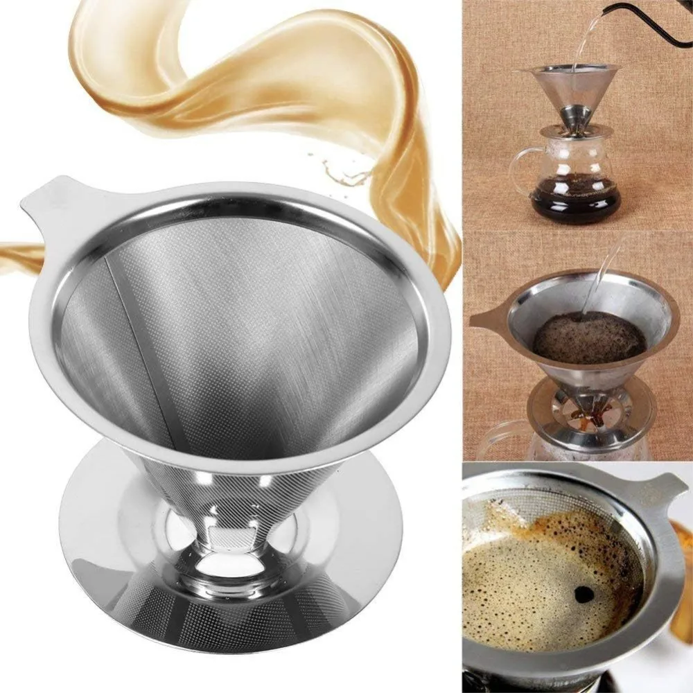Large Reusable 103 Inox Coffee Filter Strainer Without Paper Use
Large Reusable 103 Inox Coffee Filter Strainer Without Paper Use