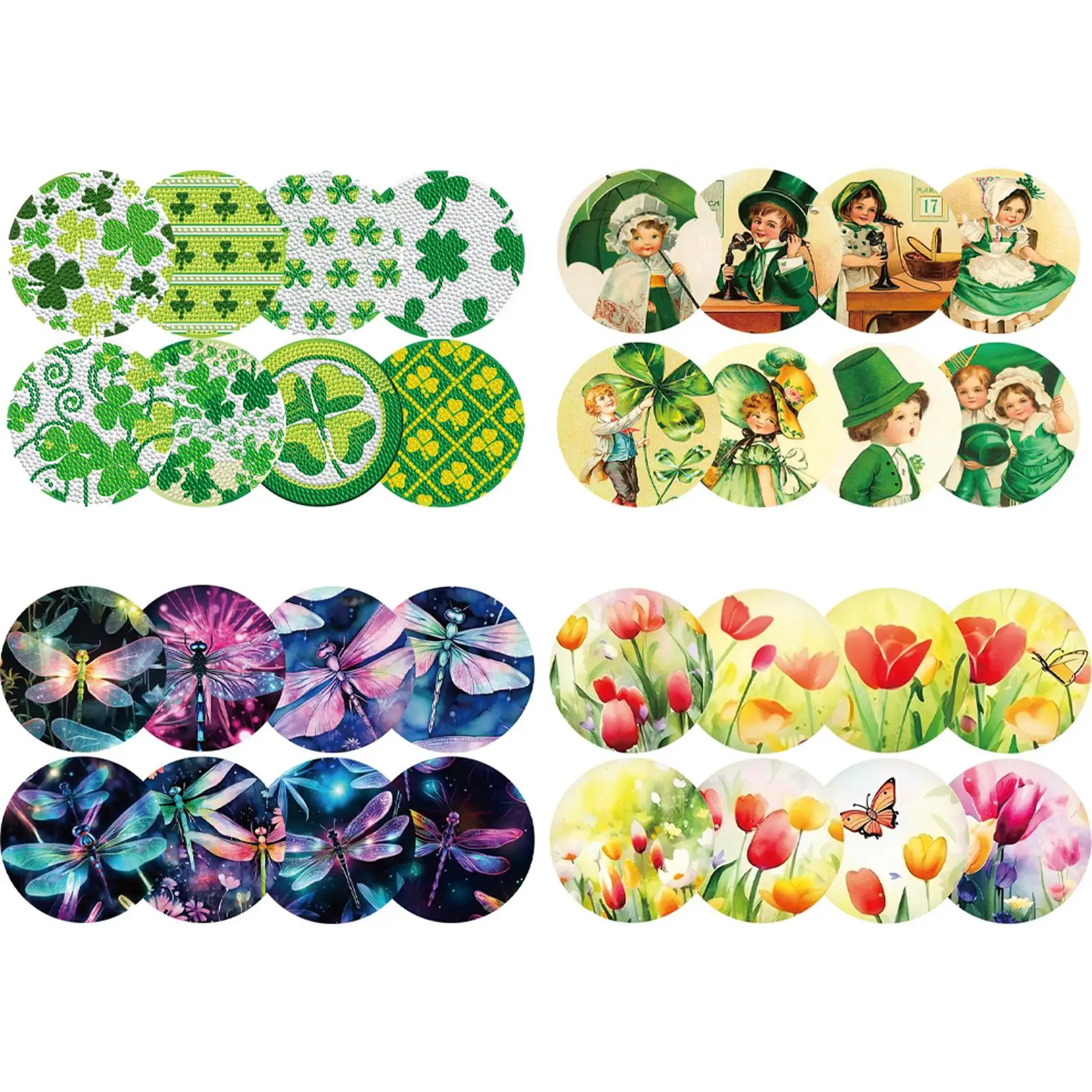 8PCS Full Drill Diamond Coaster Tulip Wooden Diamond Painting Art Coaster Kit with Holder for Adults Beginner Gift Supplies
8PCS Full Drill Diamond Coaster Tulip Wooden Diamond Painting Art Coaster Kit with Holder for Adults Beginner Gift Supplies