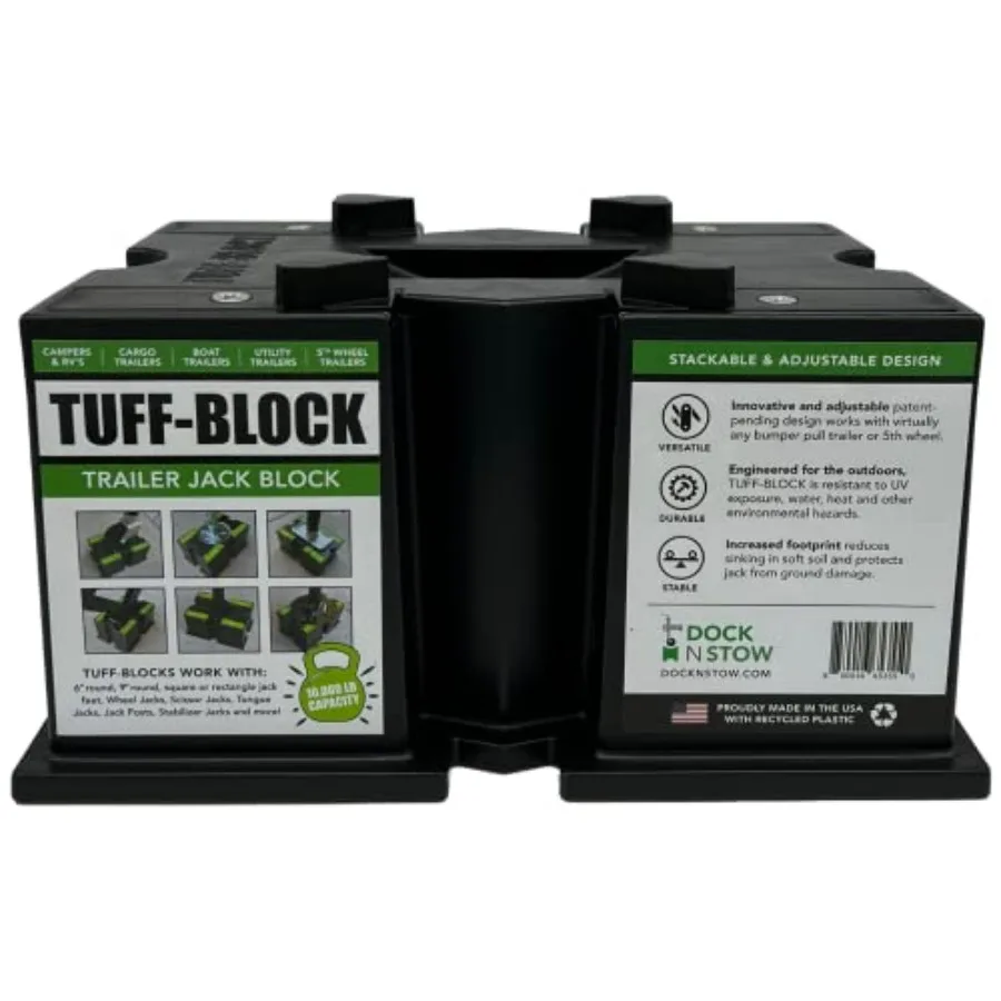 Блоки-подставки TUFF-Block для прицепов, автодомов, пяточных прицепов, лодок, черные, грузоподъемность 10000 фунтов, совместимы с любыми подставками-ножницами для прицепов.
Блоки-подставки TUFF-Block для прицепов, автодомов, пяточных прицепов, лодок, черные, грузоподъемность 10000 фунтов, совместимы с любыми подставками-ножницами для прицепов.