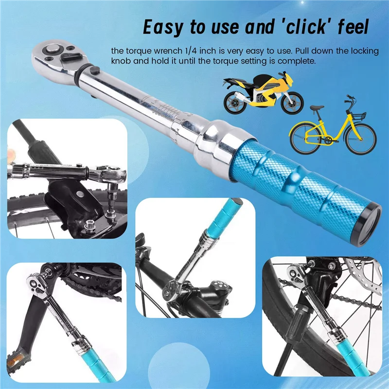 AFOURT-Тромометрический ключ для велосипедов и мотоциклов, мини-инструмент для ремонта крутящего момента 1/4 2-15 Нм с адаптером 3/8 дюйма, удлинитель Spar
AFOURT-Тромометрический ключ для велосипедов и мотоциклов, мини-инструмент для ремонта крутящего момента 1/4 2-15 Нм с адаптером 3/8 дюйма, удлинитель Spar