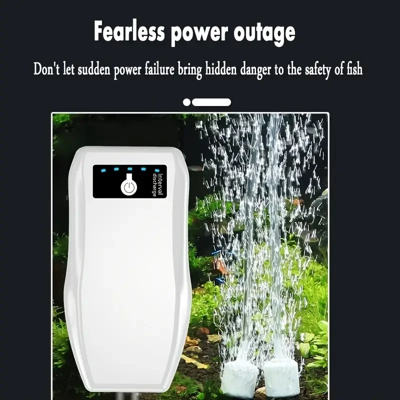 Outdoor Portable Oxygen Pump, Goldfish Tank Oxygen Pump, Charging Dual-purpose Fishing Oxygen Pump
Outdoor Portable Oxygen Pump, Goldfish Tank Oxygen Pump, Charging Dual-purpose Fishing Oxygen Pump