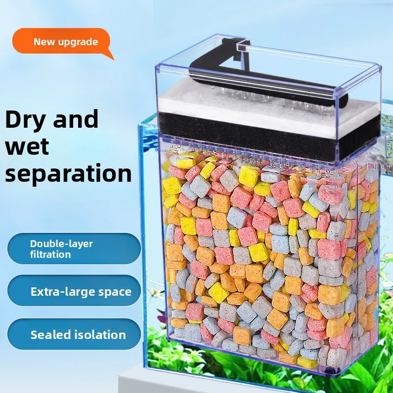 Double Layer Wall Mounted Aquarium Filter Waterfall Drop Stream Box Dry Wet Separation Three in One Filtration Box Acrylic Ma...
Double Layer Wall Mounted Aquarium Filter Waterfall Drop Stream Box Dry Wet Separation Three in One Filtration Box Acrylic Ma...