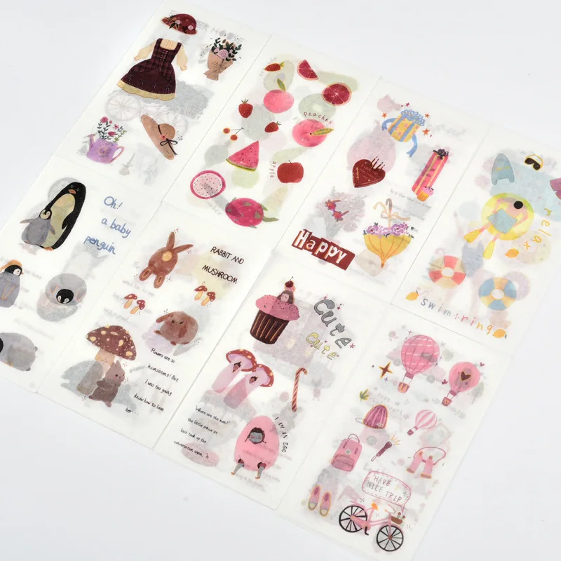 5sheets Washi Sticker Set, Cute Floral Wedding Travel Summer Themed Stickers for Journal Scene Decoration
5sheets Washi Sticker Set, Cute Floral Wedding Travel Summer Themed Stickers for Journal Scene Decoration