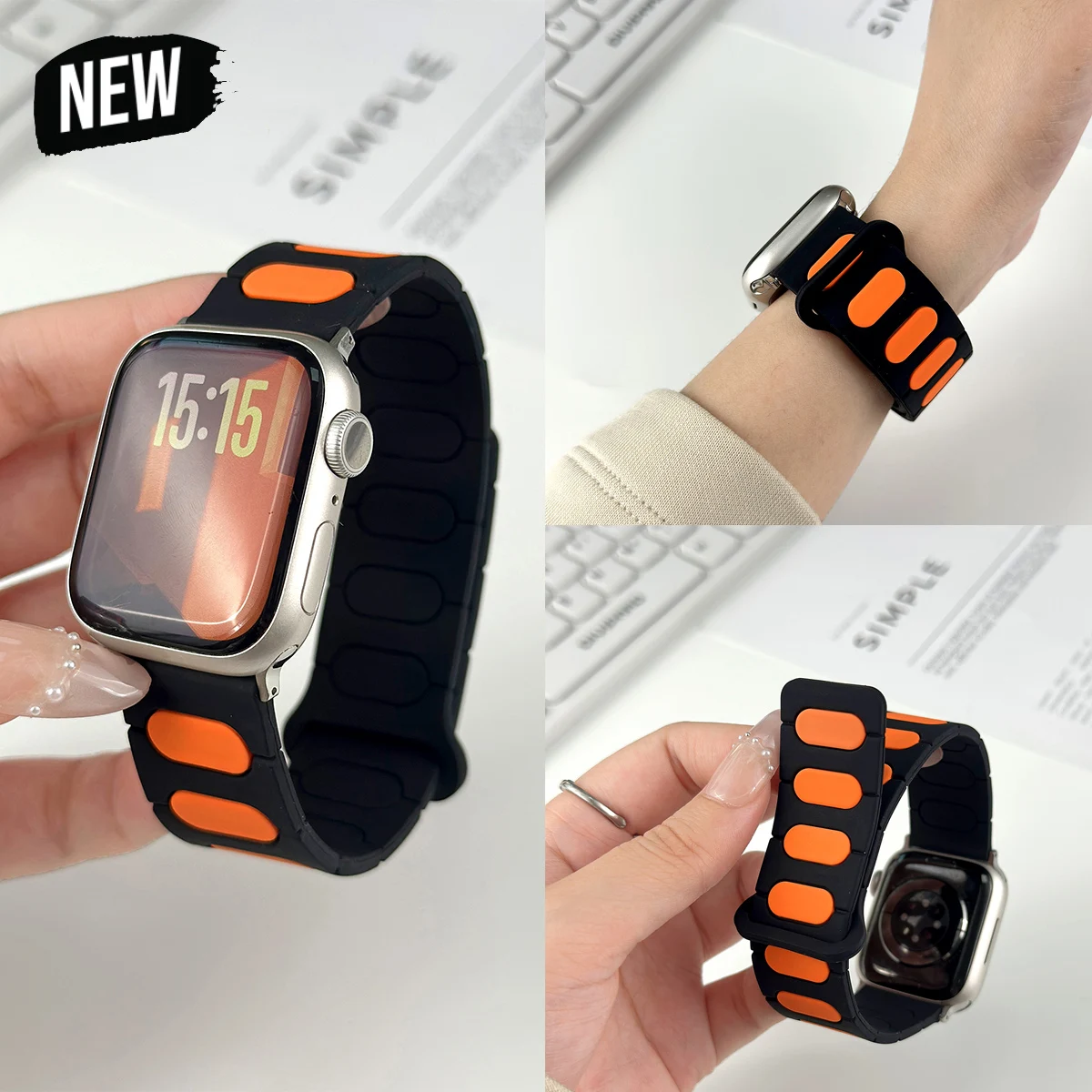 Магнитный ремешок для Apple Watch 11, 46 мм, 42 мм, 49 мм, силиконовый браслет для Iwatch Band 10 9 8 Ultra 3 SE 38/40 мм, 44/45 мм, браслет
Магнитный ремешок для Apple Watch 11, 46 мм, 42 мм, 49 мм, силиконовый браслет для Iwatch Band 10 9 8 Ultra 3 SE 38/40 мм, 44/45 мм, браслет