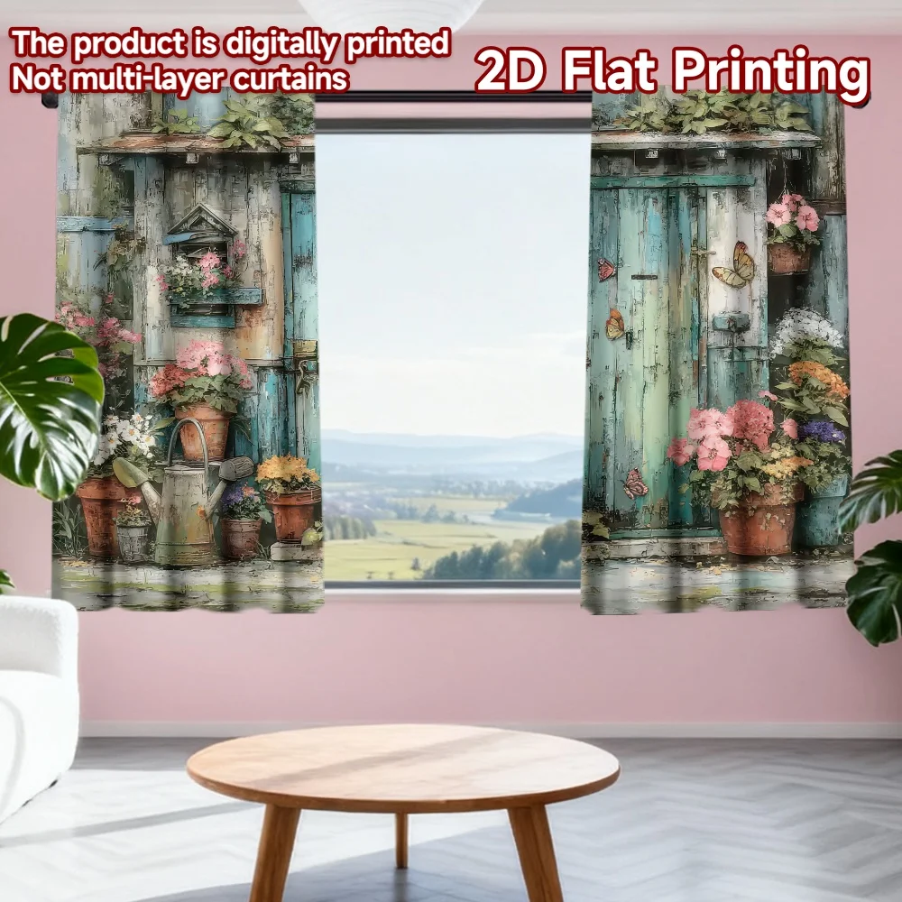 2D flat printing 2pcs Window Treatment Curtains Rustic Garden Door Scene Digital Printed Polyester Drapes Birthday Party Use for
2D flat printing 2pcs Window Treatment Curtains Rustic Garden Door Scene Digital Printed Polyester Drapes Birthday Party Use for