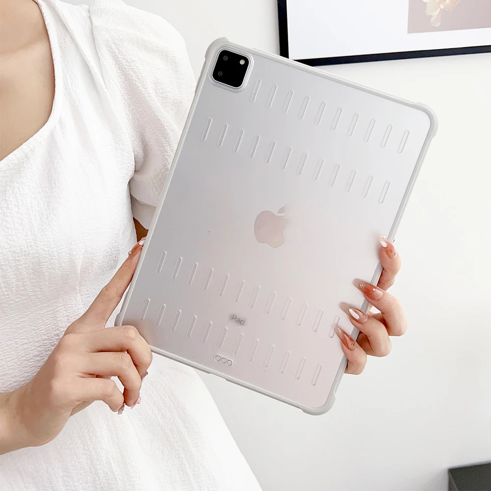 Dissipate Heat Case for iPad Pro 12.9 11 10 Air 5 4 3 2 1 Mini 6 Cover Shockproof Corner Clear Back Soft Tablet Pad Shell Fundas
Dissipate Heat Case for iPad Pro 12.9 11 10 Air 5 4 3 2 1 Mini 6 Cover Shockproof Corner Clear Back Soft Tablet Pad Shell Fundas