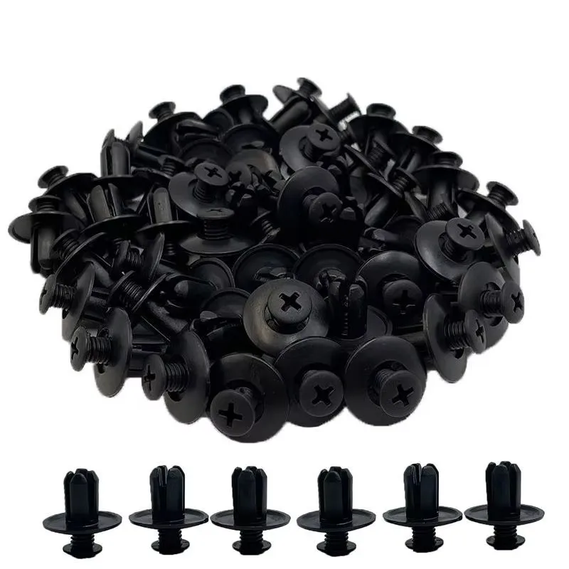 10-100Pcs Plastic Rivets Fasteners Screw Car Bumper Fender Black Rivet Car Fastener Clips for Toyota Focus Kia Nissan Yamaha
10-100Pcs Plastic Rivets Fasteners Screw Car Bumper Fender Black Rivet Car Fastener Clips for Toyota Focus Kia Nissan Yamaha