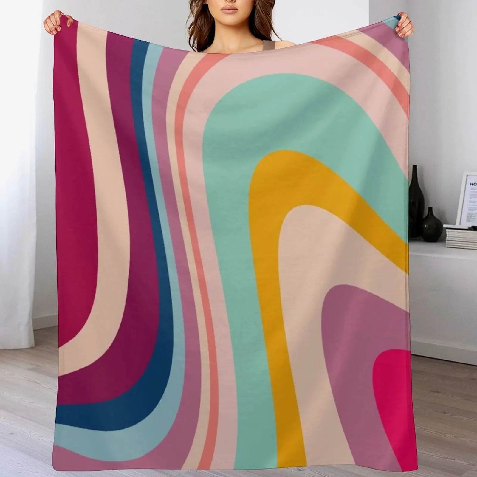 Retro Colorful Trippy Abstract Throw Blanket Sleeping Bag Bed Fashionable Thins valentine gift ideas Blankets 
Retro Colorful Trippy Abstract Throw Blanket Sleeping Bag Bed Fashionable Thins valentine gift ideas Blankets