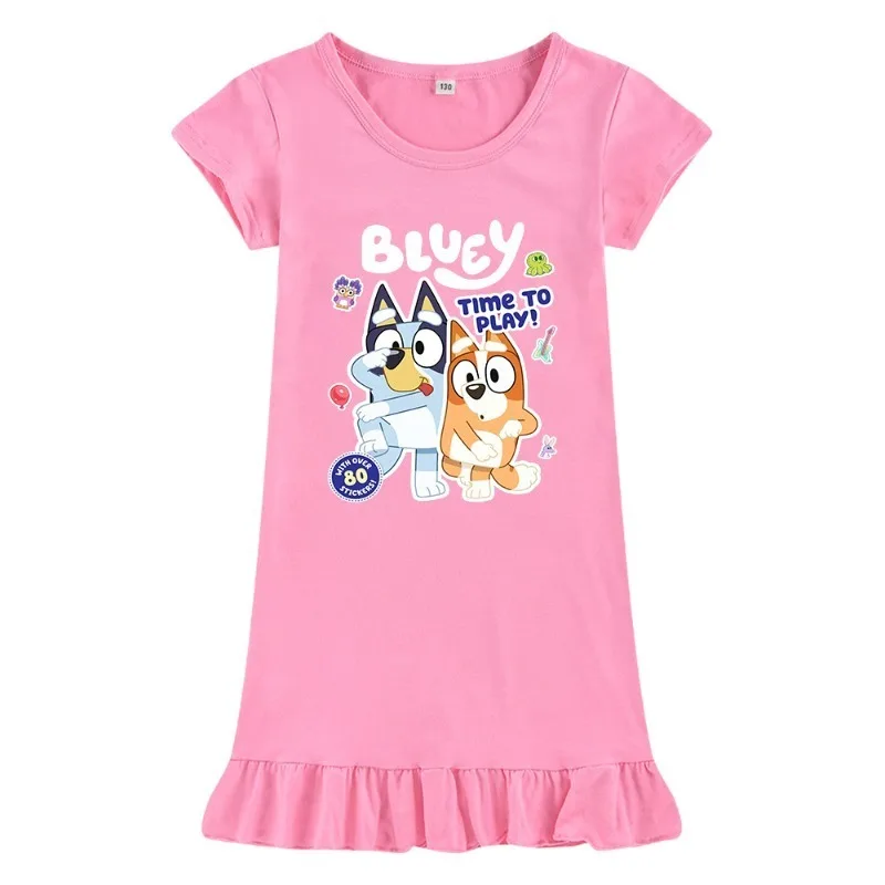 Летнее платье в стиле аниме Bluey Bingo, ночная рубашка для девочек, одежда с героями мультфильмов, пижамы, детские пижамы с короткими рукавами, платье, детская одежда для всей семьи, От 1 до 11 лет
Летнее платье в стиле аниме Bluey Bingo, ночная рубашка для девочек, одежда с героями мультфильмов, пижамы, детские пижамы с короткими рукавами, платье, детская одежда для всей семьи, От 1 до 11 лет