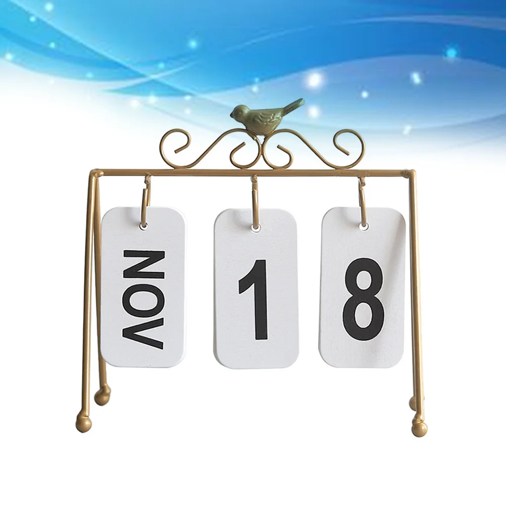 Креативный золотой железный настольный календарь с птицей, вечный настольный домашний декор, современное украшение для учебы, подарок на день матери, Рождество
Креативный золотой железный настольный календарь с птицей, вечный настольный домашний декор, современное украшение для учебы, подарок на день матери, Рождество