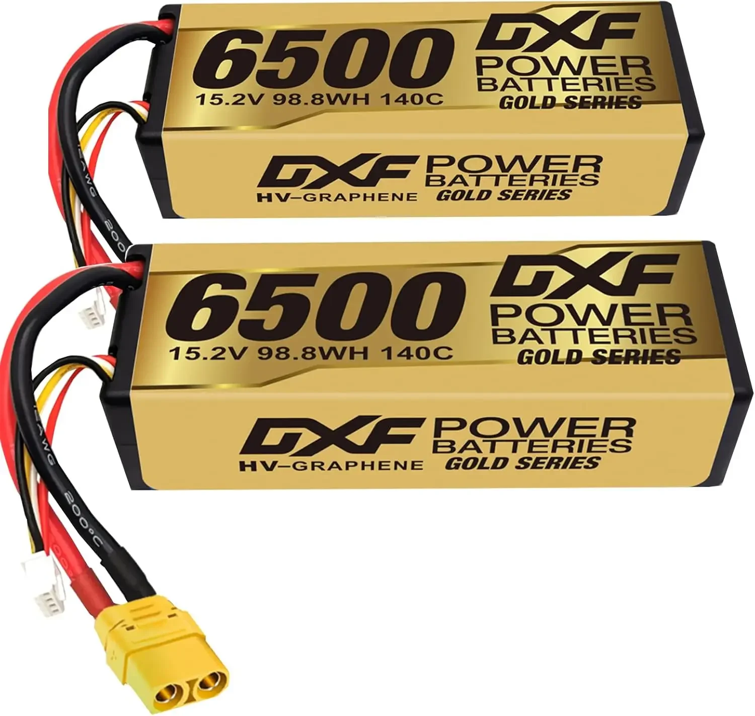 DXF 4S Lipo Battery 15.2V 140C 6500mAh XT90 Plug Hardcase LCG For 1/8 Buggy Graphene Truggy Offroad Car Boat Truck RACING
DXF 4S Lipo Battery 15.2V 140C 6500mAh XT90 Plug Hardcase LCG For 1/8 Buggy Graphene Truggy Offroad Car Boat Truck RACING