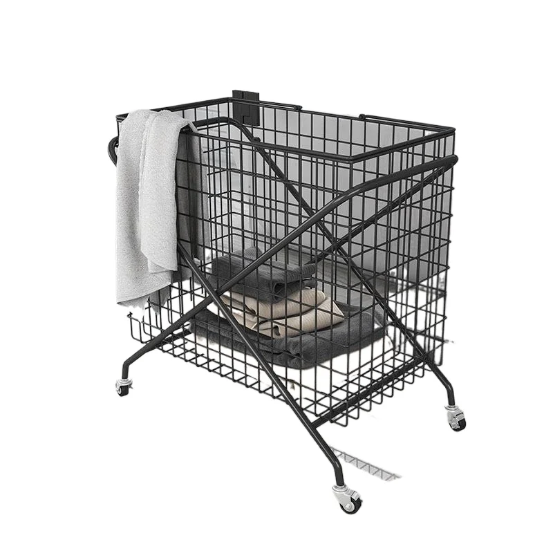 Internet celebrity Nordic wrought iron clothes storage bathroom laundry dirty clothes basket grid storage basket
Internet celebrity Nordic wrought iron clothes storage bathroom laundry dirty clothes basket grid storage basket