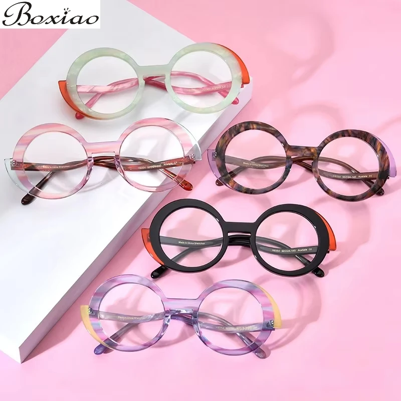 24 New High-end Retro Multi-color Round Plate Glasses Frame Unisex Vortex Can Be Equipped with Myopia Anti-blue Glasses Frame.
24 New High-end Retro Multi-color Round Plate Glasses Frame Unisex Vortex Can Be Equipped with Myopia Anti-blue Glasses Frame.