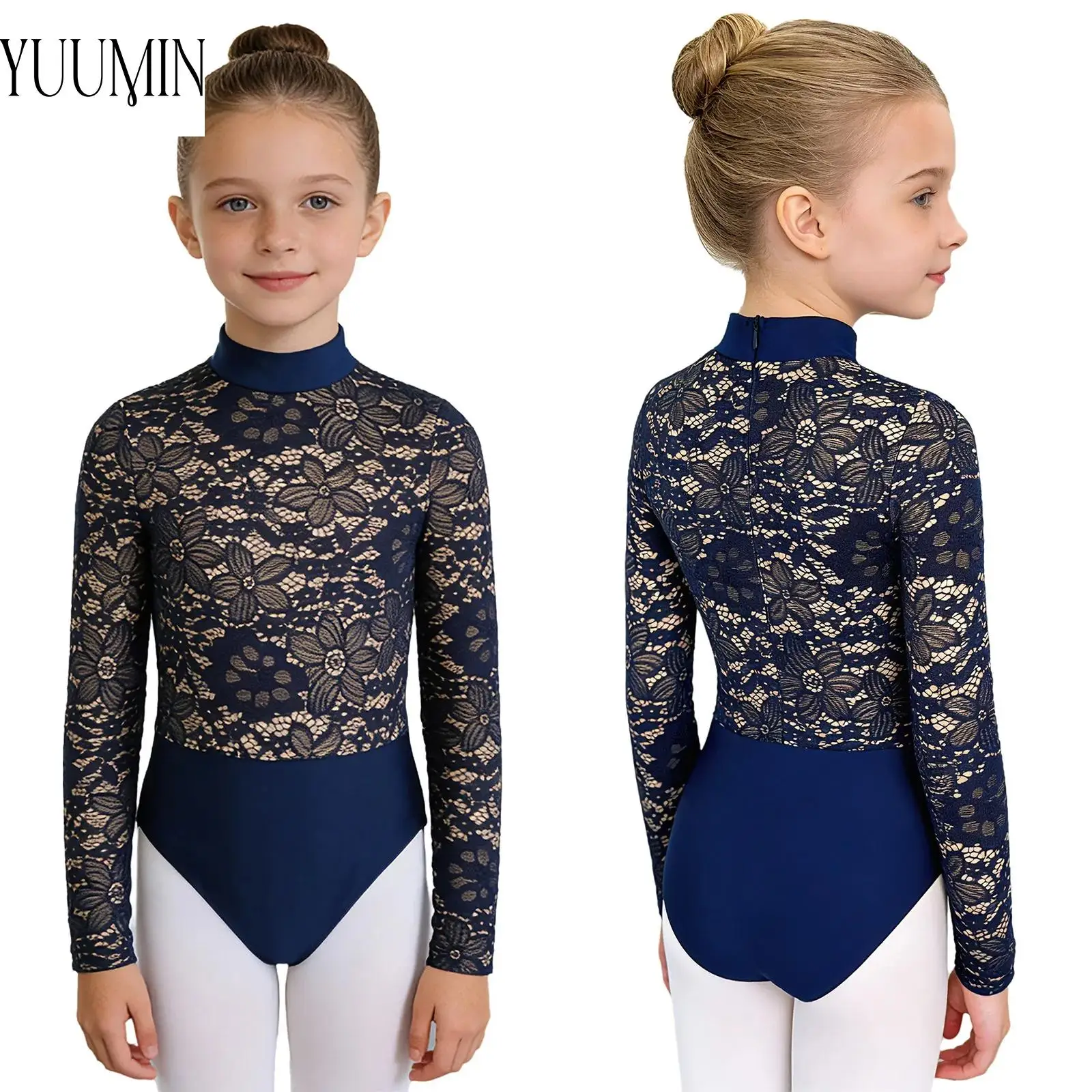 Ballet Leotards Kids Girls Gymnastics Dance Leotard Long Sleeve Zipper Lace Bodice Bodysuit for Dance Performance Competition
Ballet Leotards Kids Girls Gymnastics Dance Leotard Long Sleeve Zipper Lace Bodice Bodysuit for Dance Performance Competition