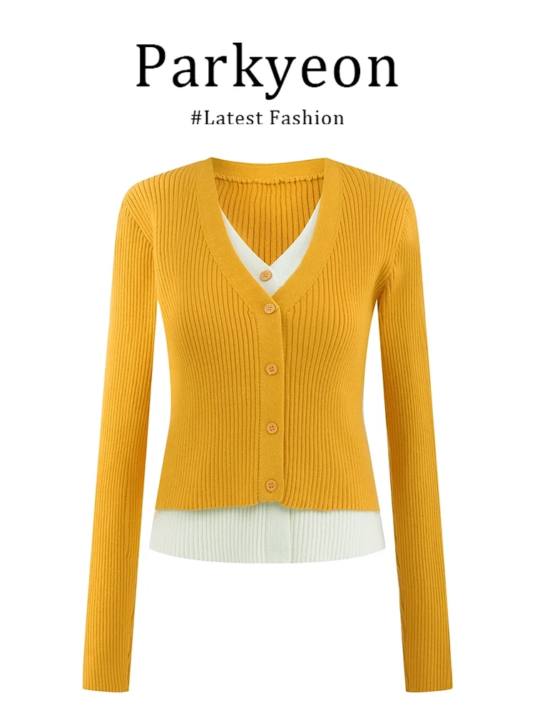 Parkyeon Korean Sle Yellow Knitted Open Cardigan Long Sve Color Blo Design Autumn Winter Loose Fit Women's Sweater
Parkyeon Korean Sle Yellow Knitted Open Cardigan Long Sve Color Blo Design Autumn Winter Loose Fit Women's Sweater