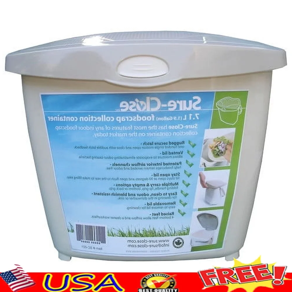 SureClose Кухонное ведро для лома еды Вентилируемая запирающаяся крышка Легко очищаемая двойная герметичная корзина для мусора в помещении Эргономичный дизайн Съемная крышка Легкая
SureClose Кухонное ведро для лома еды Вентилируемая запирающаяся крышка Легко очищаемая двойная герметичная корзина для мусора в помещении Эргономичный дизайн Съемная крышка Легкая